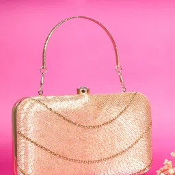 OSTY Embellished Jute Box Clutch-picture-50