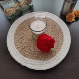 BulkySanta Red 2 Pcs Round Table Placemats image 3