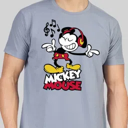 Greylongg Men Printed Applique T-shirt image 2