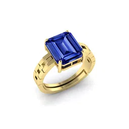 RRVGEM Blue Sapphire 10.50 Ratti Finger Ring image 4