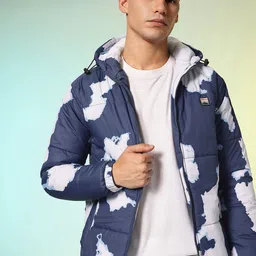 HRX by Hrithik Roshan Abstract Printed Hooded Outdoor Puffer Jacket-picture-17