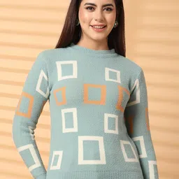 all about you Women Self Design Pullover image 1