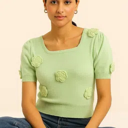 sollobell Women Embellished Puff Sleeve Top-image-39