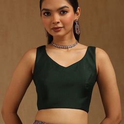 Soch V-Neck Padded Saree Blouse-picture-13