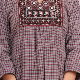 DGSM CRAFT Checked Maxi Nightdress image 4