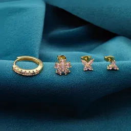 VAMA Floral Studs Earrings-picture-15