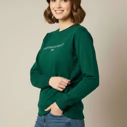 Calm Down Women Printed Sweatshirt image 3