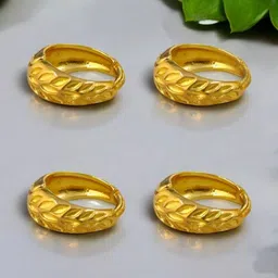 SHREE KRISHNA SHOPPING Unisex Gold-Plated Brass Earrings-picture-11