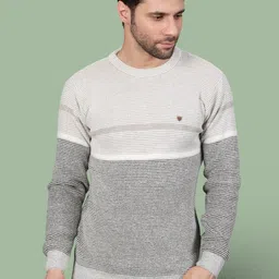 GRACIT Men Striped Woollen Pullover-picture-25