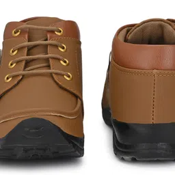 rising wolf Synthetic Leather Lightweight Boot for Daily Use | Mild Waterproof Protection Boots For Men image 5