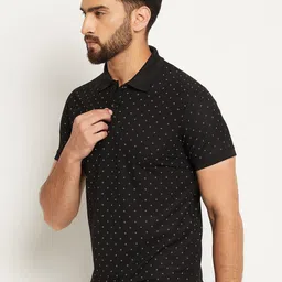 OGEN Men Printed Polo Collar Pockets T-shirt image 4