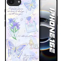 QRIOH Floral Printed Apple iPhone 16e Back Case Mobile Accessories-picture-39