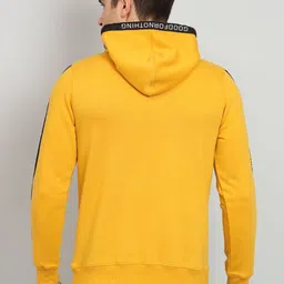 SZN Men Mustard Hooded Sweatshirt image 4