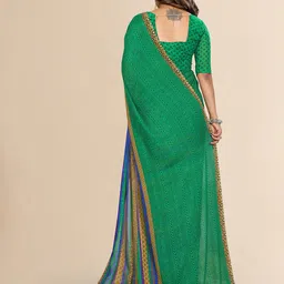 Moda Rapido Floral Poly Georgette Saree image 2