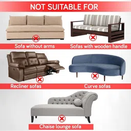 Bajo's Green & Yellow Printed Polyester 1 Piece Sofa Cover With Arms image 4