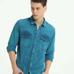 Estilocus Men Standard Faded Opaque Casual Shirt-image-54