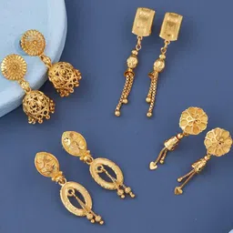DIVASTRI Gold-Plated Brass Earrings-picture-21