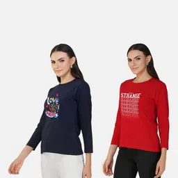 Metronaut Women 2 Printed Bio Finish T-shirt image 4