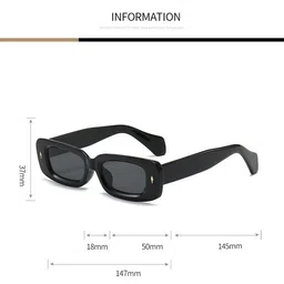 AUGEN Unisex Green Lens & Black Browline Sunglasses with image 5