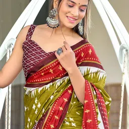 KALINI Ethnic Motifs Pure Cotton Handloom Saree image 2