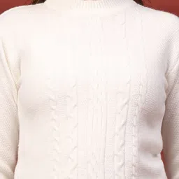 Clora Creation Women Cable Knit Woollen Pullover image 5