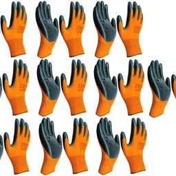 hm evotek Safety Hand Gloves PU Coated Seamless Glove with Smooth Grip on Palm & Finger K5 Baseball Gloves-picture-10
