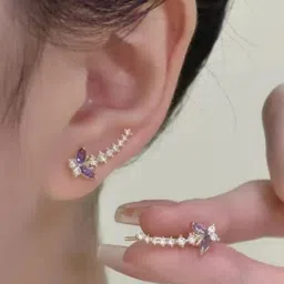 Estailo fashion Geometric Ear Cuff Earrings image 2