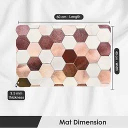 IVAZA Gold Anti Slip 550 gsm Bath Rugs image 2