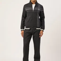 Monte Carlo Mock Collar Zip Up Jacket with Track Pants-image-63