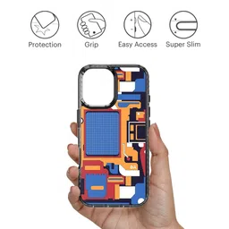 DailyObjects Geometric Printed iPhone 16 Back Case Mobile Accessories image 2