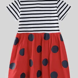 LULU & SKY Girls Polka Dots Fit and Flare Dress image 5