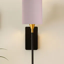 Devansh Wall mounted lamp with Fabric Shade image 2