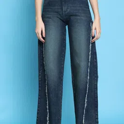PUELLA Women Straight Fit High-Rise Light Fade Stretchable Jeans-image-75