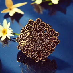 Anouk Brass-Plated Floral Antique Oxidised Finger Ring image 4