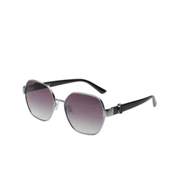 SCOTT Women Grey Lens & Silver-Toned Round Sunglasses With UV Protected Lens-picture-14