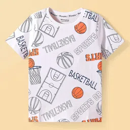 Honeyhap Boys Pack of 2 Graphic Printed Round Neck Cotton T-shirts image 3