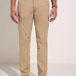 Peregrine by Pantaloons Men Mid-Rise Cotton Chinos Trousers-picture-1