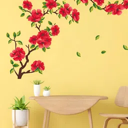 Decor Villa Multicolor Floral Branch Antique Wall Sticker-image-51