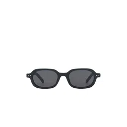 goglassic Unisex Black Lens & Black Rectangle Sunglasses with image 3