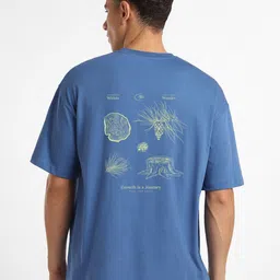 NOBERO Men Graphic Printed Oversized Pure Cotton T-shirt-picture-19