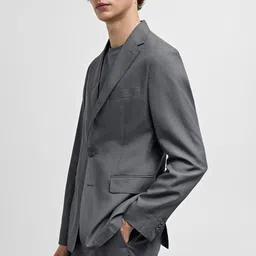 MANGO MAN Single-Breasted Slim Fit Suit Blazer image 3