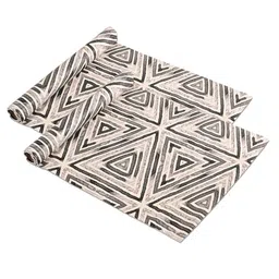 Kuber Industries Grey & Beige 2 Pieces Printed  Water Resistant Shelf Liner Organisers image 1