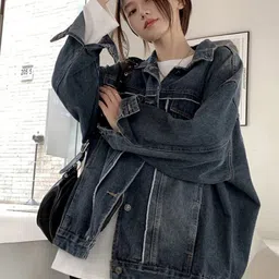 StyleCast Women Spread Collar Denim Jacket-picture-22