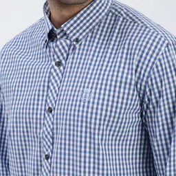 SHOWOFFFF Men Premium Slim Fit Gingham Checks Checked Casual Shirt image 4