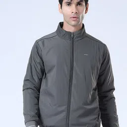 Spirit Men Stand Collar Solid Lightweight Bomber Jacket-image-88