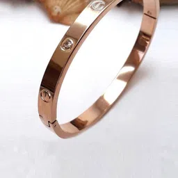 MADDY SPACE Unisex Enamelled Rose Gold-Plated Cuff Bracelet-picture-24