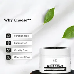 MD COSMETIC Overnight Repair Night Cream With Vitamin E - 30 ml image 4