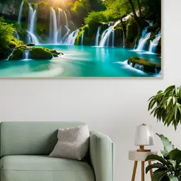 nestroots Green & White 1 Piece Canvas Other Wall Paintings-image-60