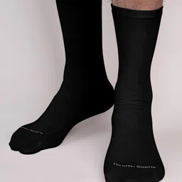 FOOTPRINTS Men Pack Of 3 Cotton Crew Length Bamboo Diabetic Seamless Socks image 3