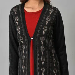 W Women Ethnic Motifs Printed Cardigan image 5